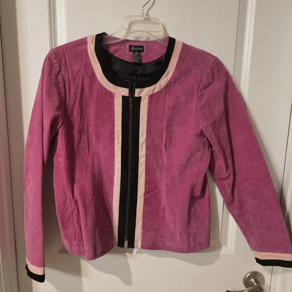 Karen Arnold Leather Jacket Size XL